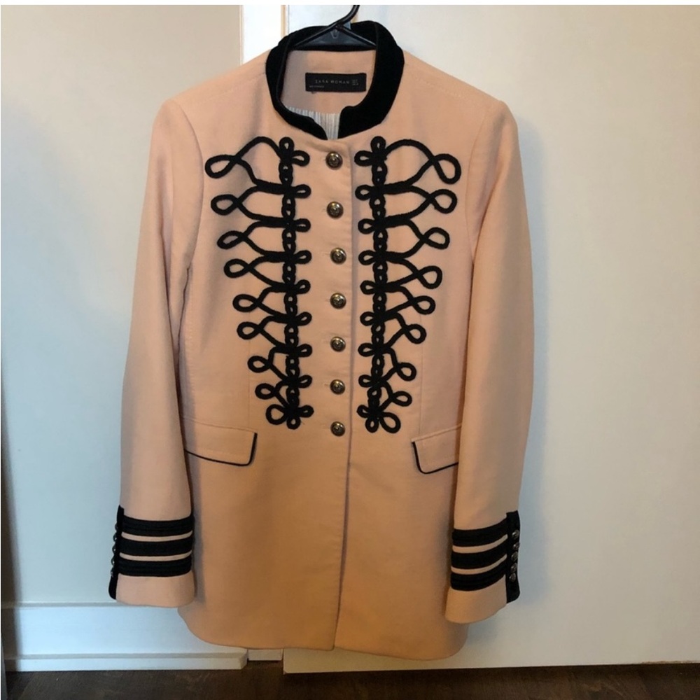 ZARA MILITARY JACKET VELVET